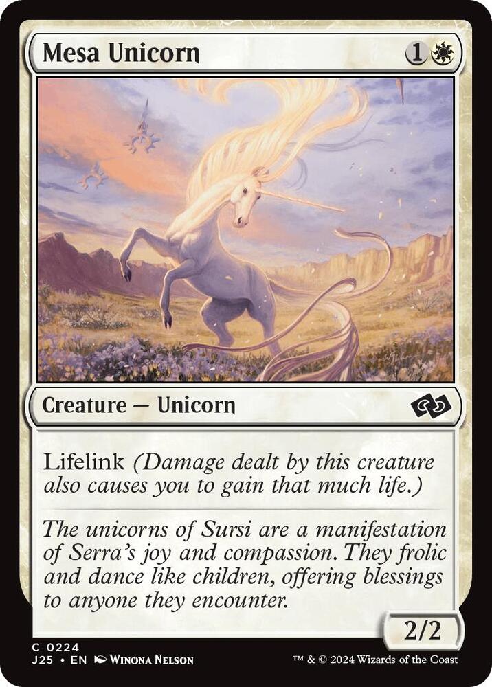 Mesa Unicorn - Foundations Jumpstart - Magic: The Gathering