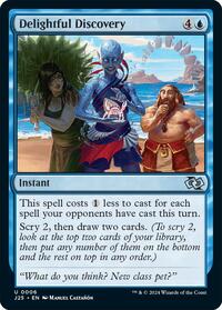 Delightful Discovery - Foundations Jumpstart - Magic: The Gathering card