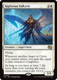 Righteous Valkyrie - Foundations Jumpstart - Magic: The Gathering card