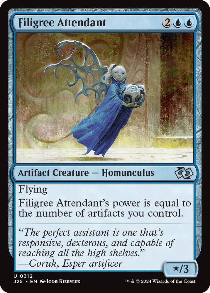 Filigree Attendant 312 card