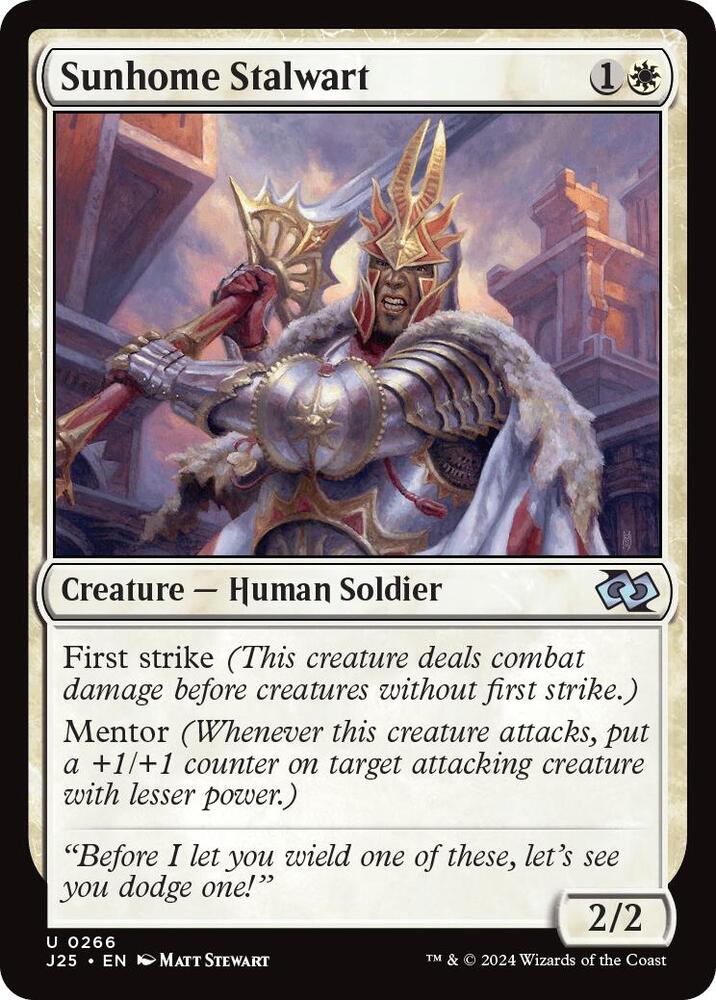 Sunhome Stalwart 266 card