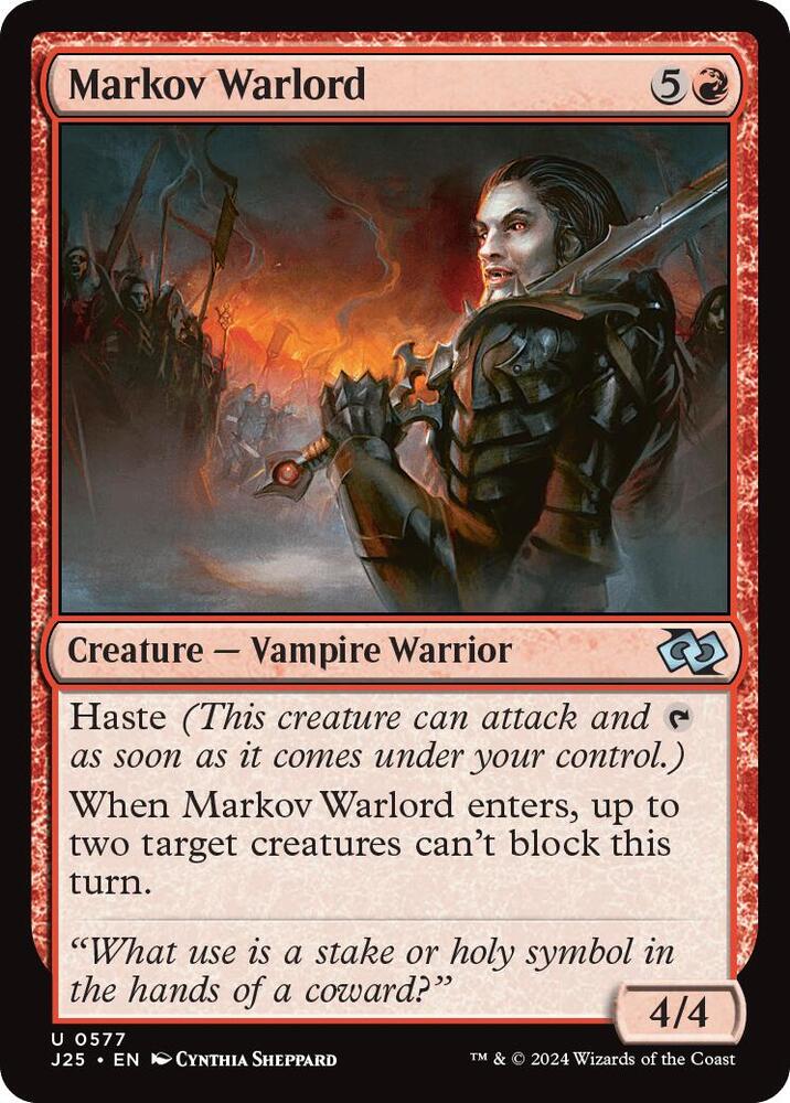 Markov Warlord - Foundations Jumpstart - Magic: The Gathering -  TCGplayer.com