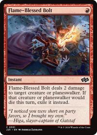 Flame-Blessed Bolt - Foundations Jumpstart - Magic: The Gathering card