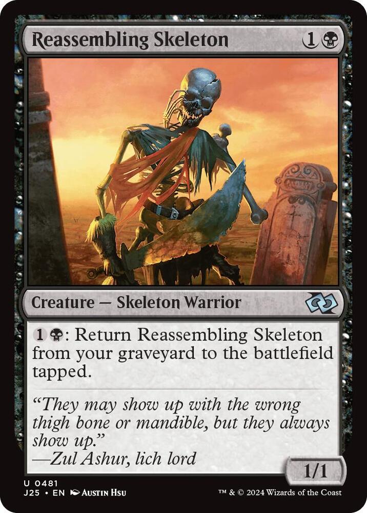 Reassembling Skeleton 481 card