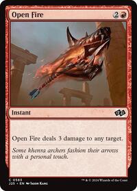 Open Fire - Foundations Jumpstart - Magic: The Gathering card