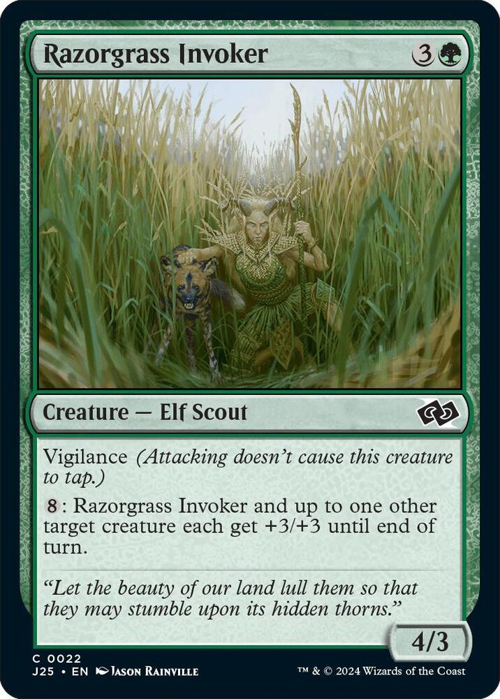 Razorgrass Invoker - Foundations Jumpstart - Magic: The Gathering