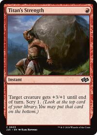 Titan's Strength - Foundations Jumpstart - Magic: The Gathering card