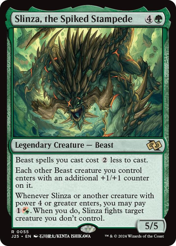 Slinza, the Spiked Stampede (Anime) - Foundations Jumpstart