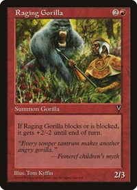 Raging Gorilla - Visions - Magic: The Gathering card