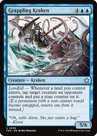 Grappling Kraken - Foundations - Magic: The Gathering card