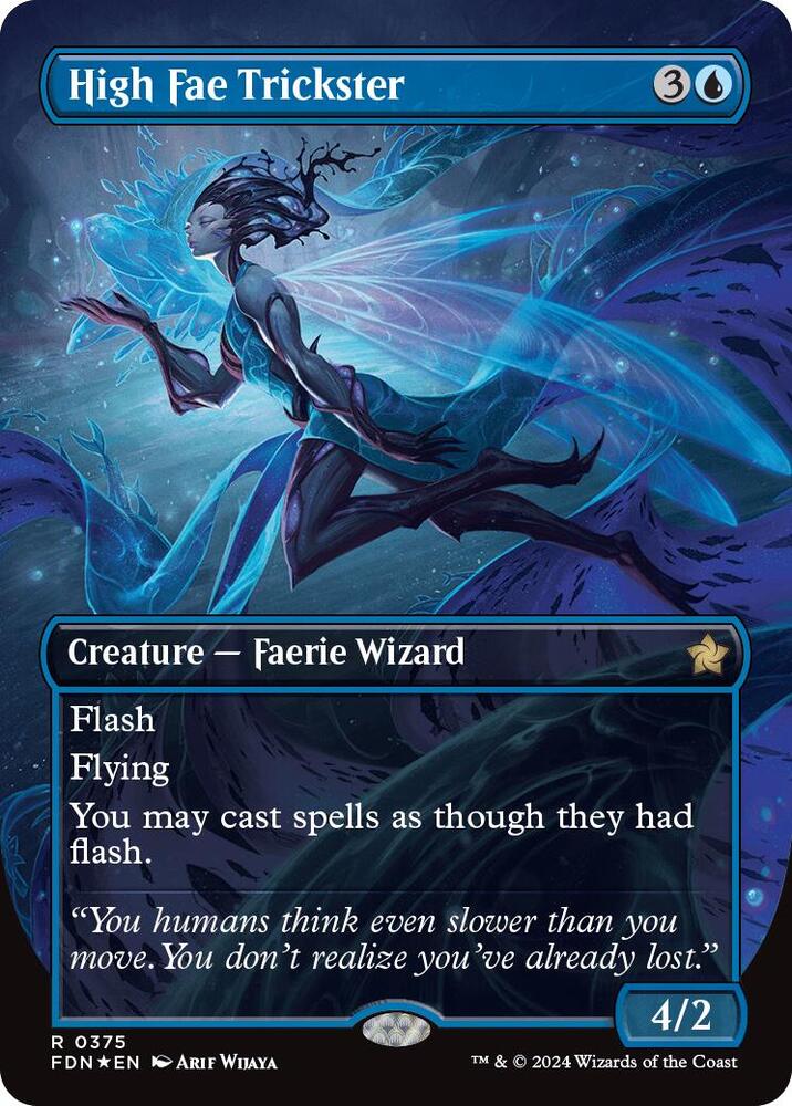 High Fae Trickster (Borderless) (Mana Foil) - Foundations - Magic