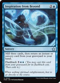 Inspiration from Beyond - Foundations - Magic: The Gathering card