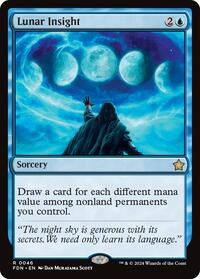 Lunar Insight - Foundations - Magic: The Gathering card
