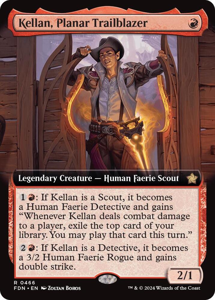 Kellan, Planar Trailblazer (Extended Art) 466 card