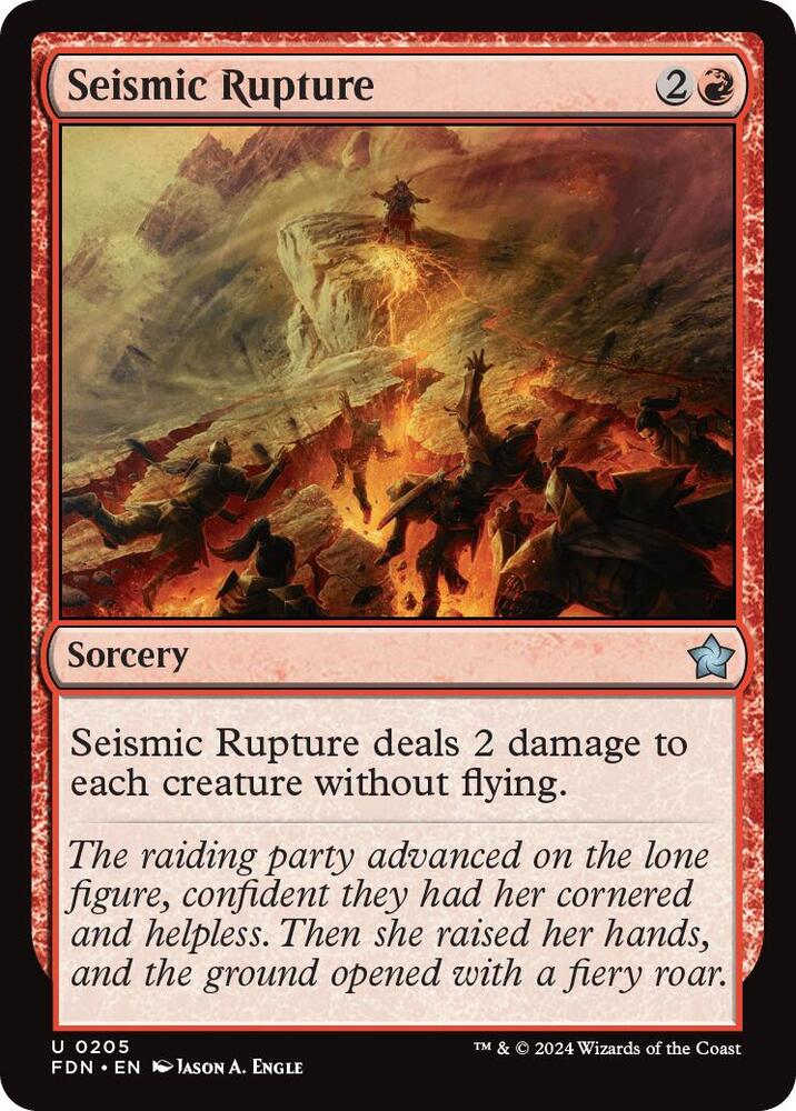 Seismic Rupture 205 card