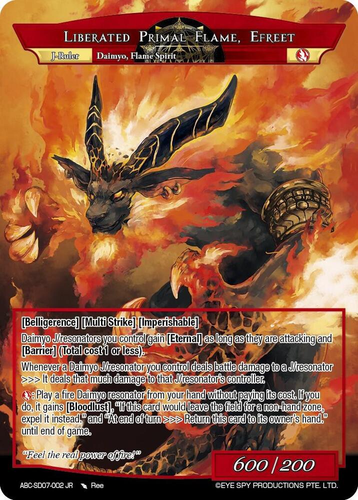Efreet, Imprisoned Lord Of Flame // Liberated Primal Flame, Efreet