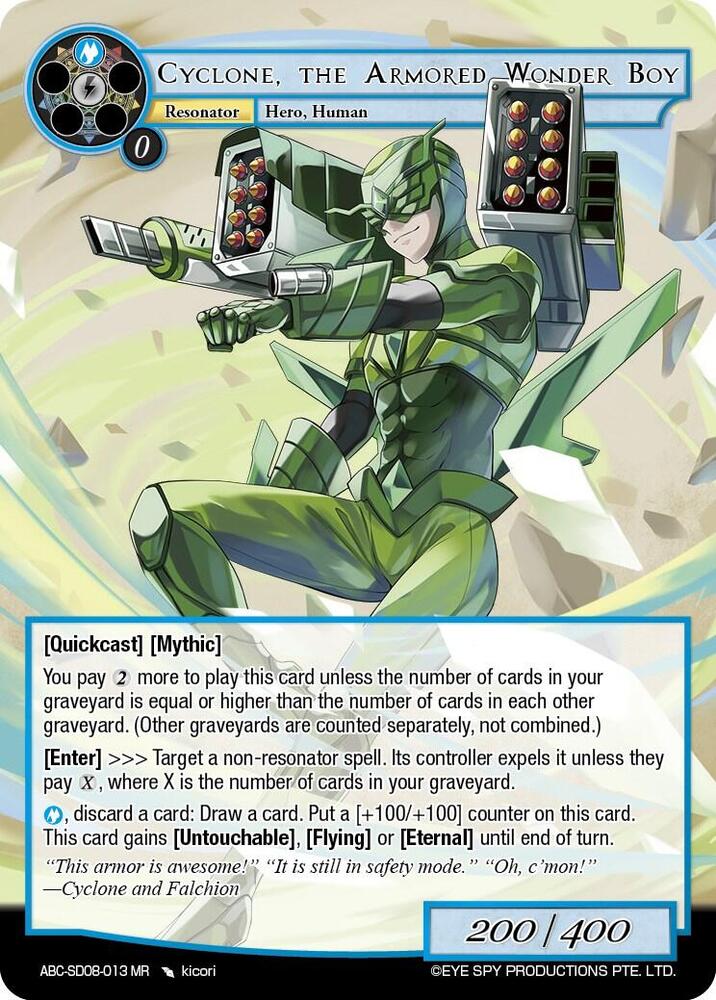 Cyclone, the Armored Wonder Boy (ABC-SD08-013)