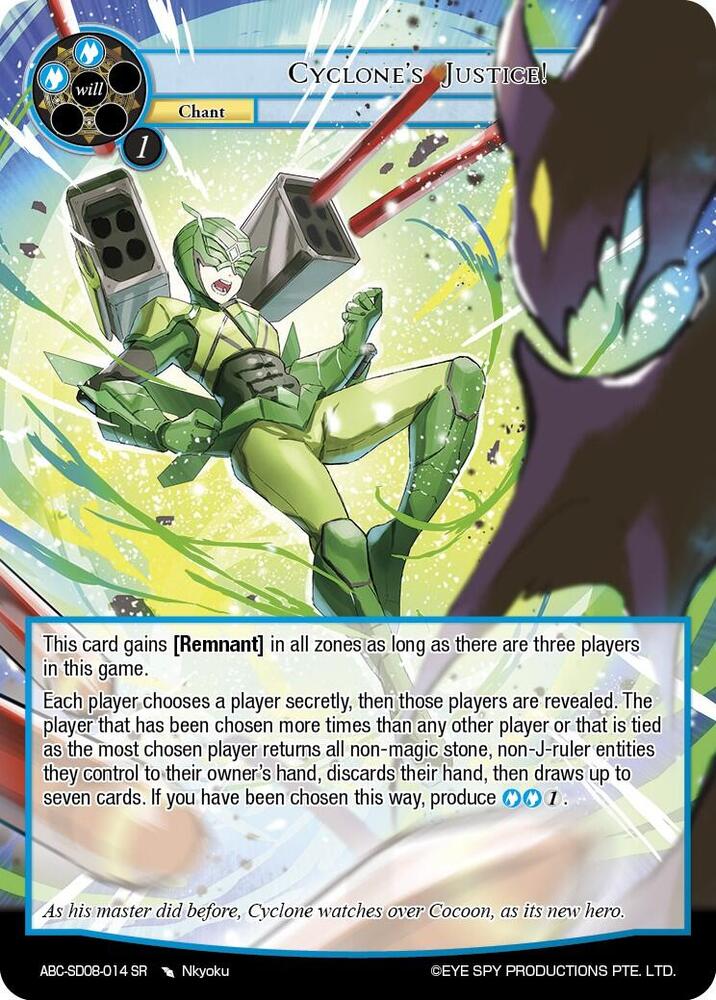 Cyclone's Justice! (ABC-SD08-014)