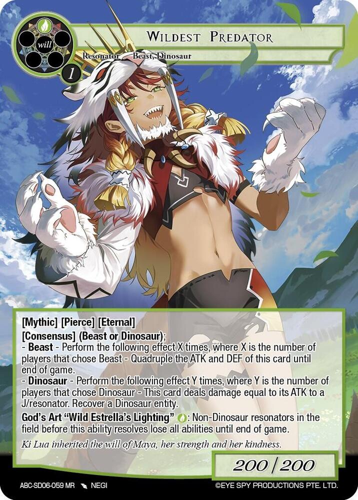 Wildest Predator (ABC-SD06-059)