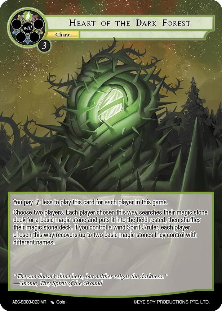 Heart Of The Dark Forest (ABC-SD03-023)