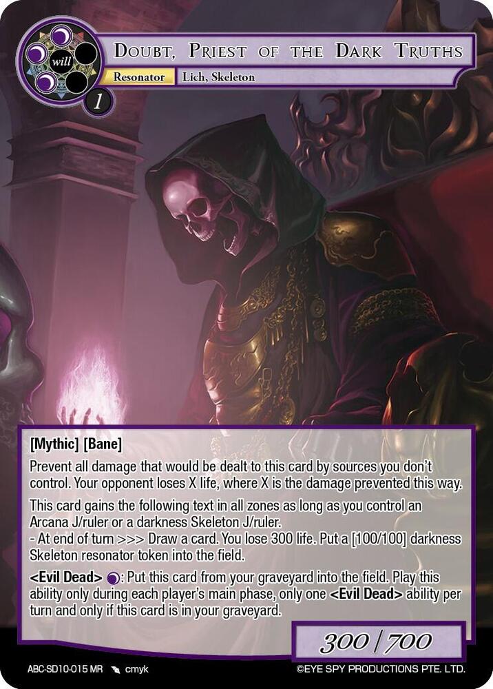 Doubt, Priest Of The Dark Truths (ABC-SD10-015)