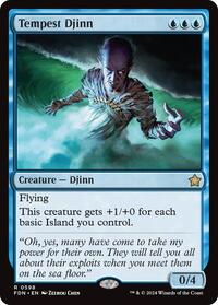 Tempest Djinn - Foundations - Magic: The Gathering card