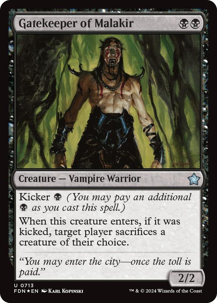 Gatekeeper of Malakir (0713) 713 card