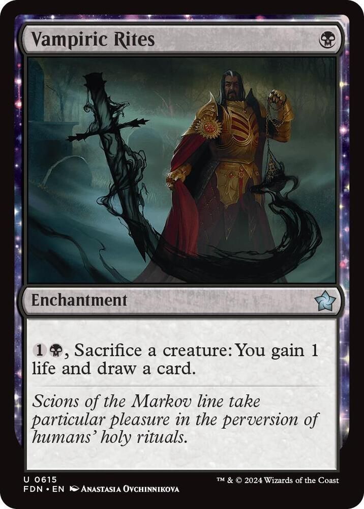 Vampiric Rites - Foundations - Magic: The Gathering - TCGplayer.com