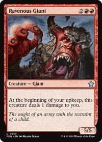 Ravenous Giant - Foundations - Magic: The Gathering card