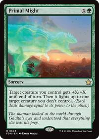 Primal Might - Foundations - Magic: The Gathering card