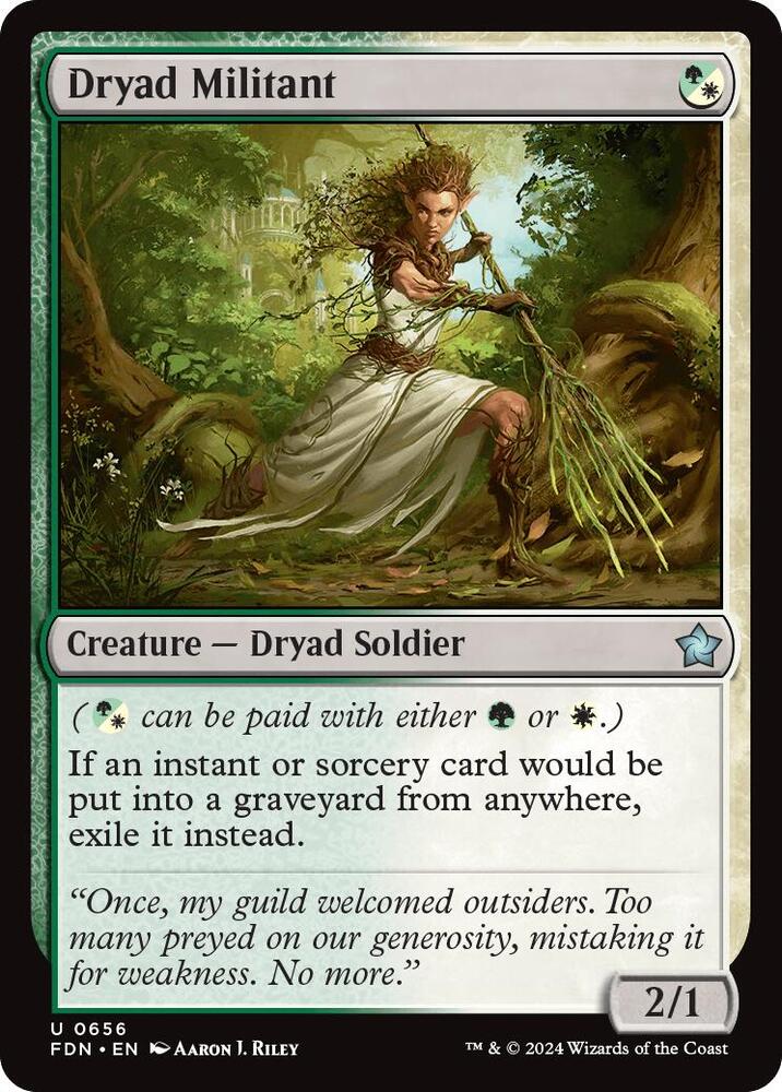 Dryad Militant 656 card