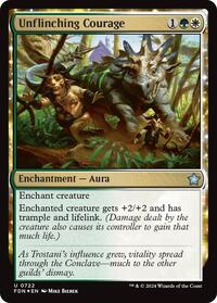 Unflinching Courage - Foundations - Magic: The Gathering card