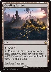 Crawling Barrens - Foundations - Magic: The Gathering card