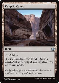 Cryptic Caves - Foundations - Magic: The Gathering card