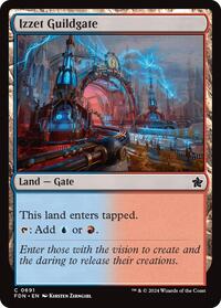 Izzet Guildgate - Foundations - Magic: The Gathering card