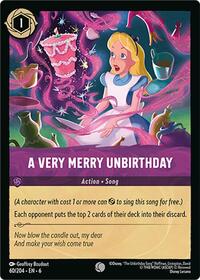 A Very Merry Unbirthday - Azurite Sea - Lorcana card