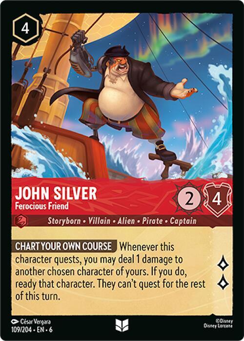 John Silver - Ferocious Friend - Azurite Sea - Disney Lorcana