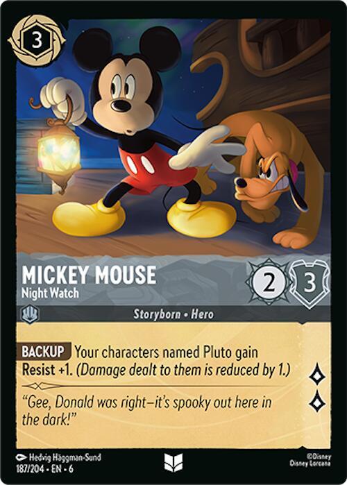Mickey Mouse - Night Watch - Azurite Sea - Disney Lorcana