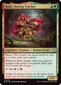 Ruby, Daring Tracker - Foundations - Magic: The Gathering card