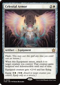 Celestial Armor - Foundations - Magic: The Gathering card