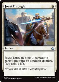 Joust Through - Foundations - Magic: The Gathering card