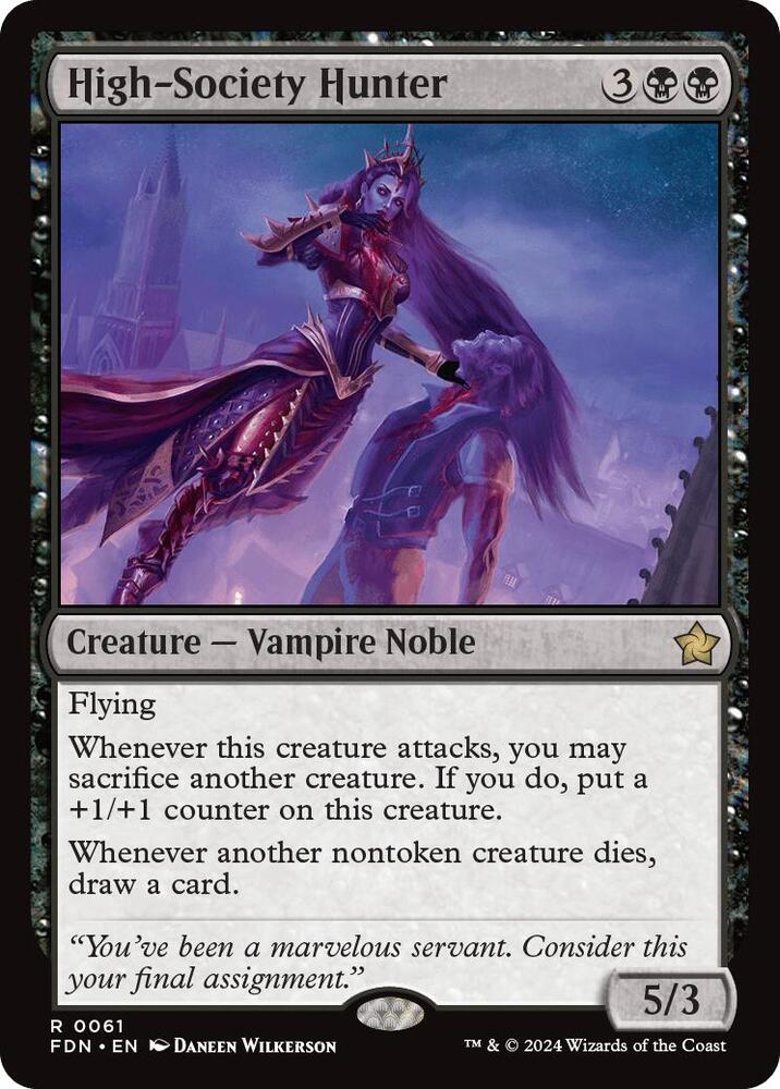 High-Society Hunter 61 card