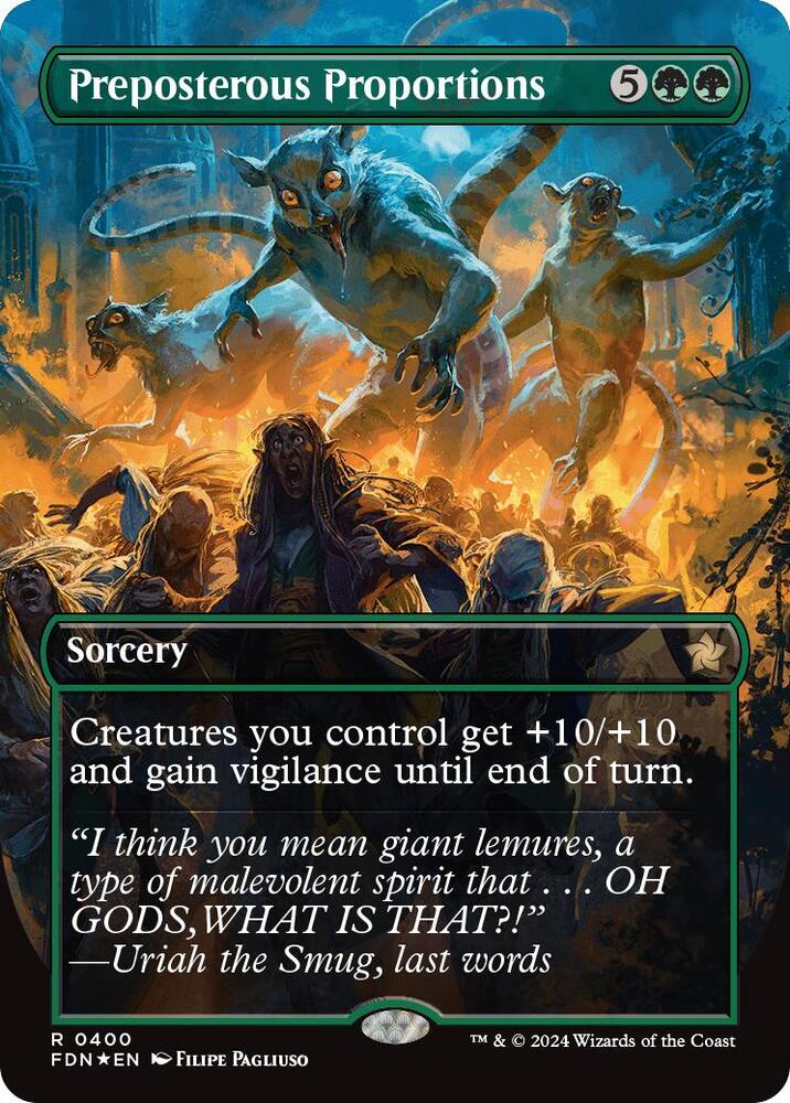 Preposterous Proportions (Borderless) (Mana Foil) 400 card
