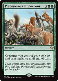 Preposterous Proportions - Foundations - Magic: The Gathering card