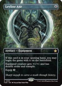Leyline Axe (Borderless) - Foundations - Magic: The Gathering card