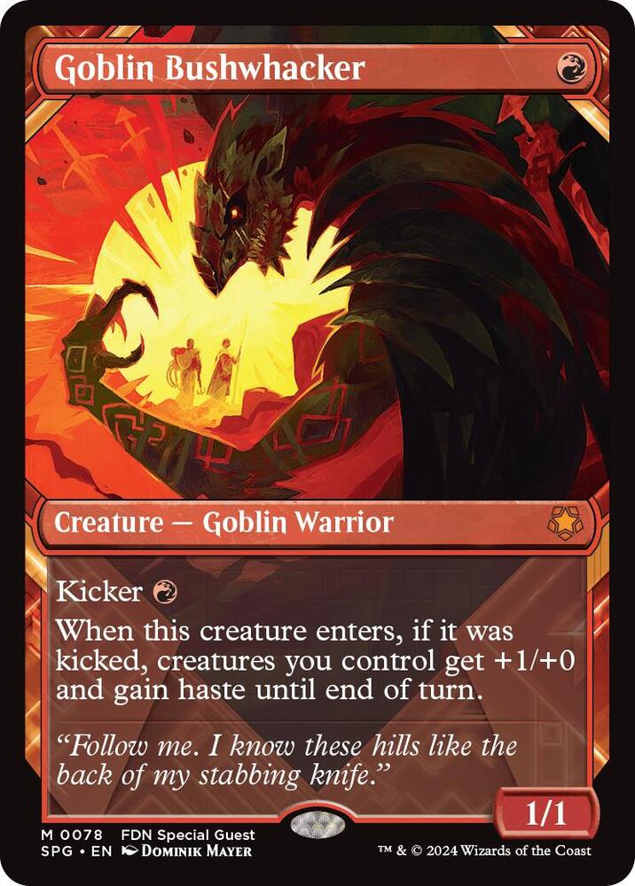 Goblin Bushwhacker (Showcase) - Special Guests - Magic: The Gathering -  TCGplayer.com