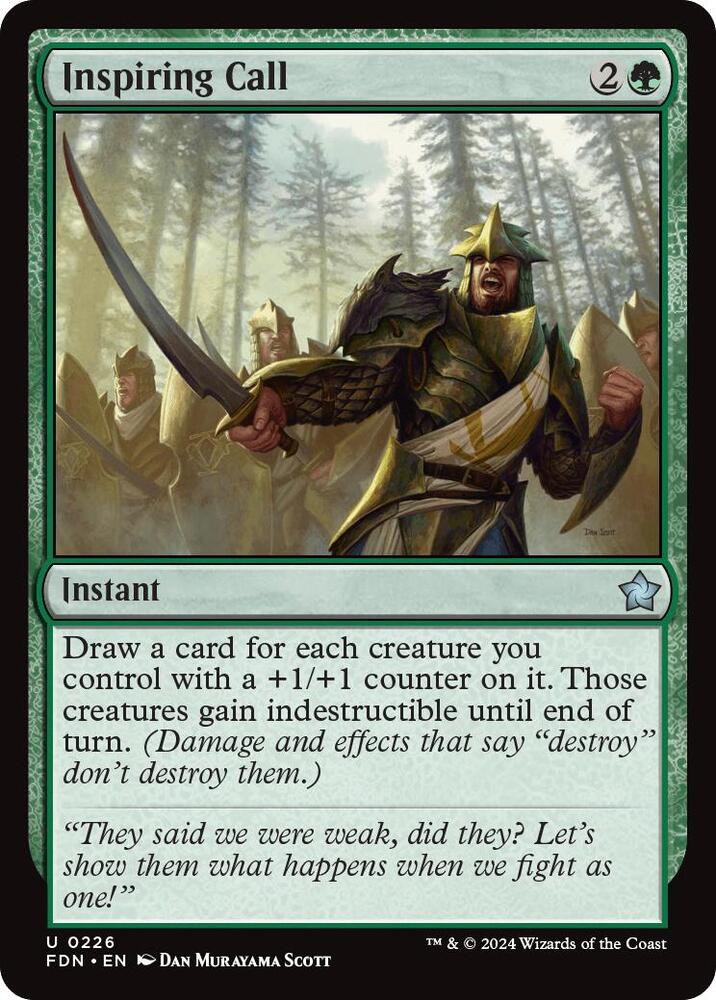 Inspiring Call - Foundations - Magic: The Gathering - TCGplayer.com
