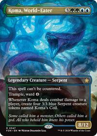 Koma, World-Eater (Borderless) - Foundations - Magic: The Gathering card