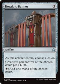 Heraldic Banner - Foundations - Magic: The Gathering card