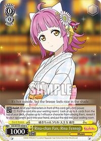 Rina-chan Fan, Rina Tennoji (SIN/W109-E008 U) card